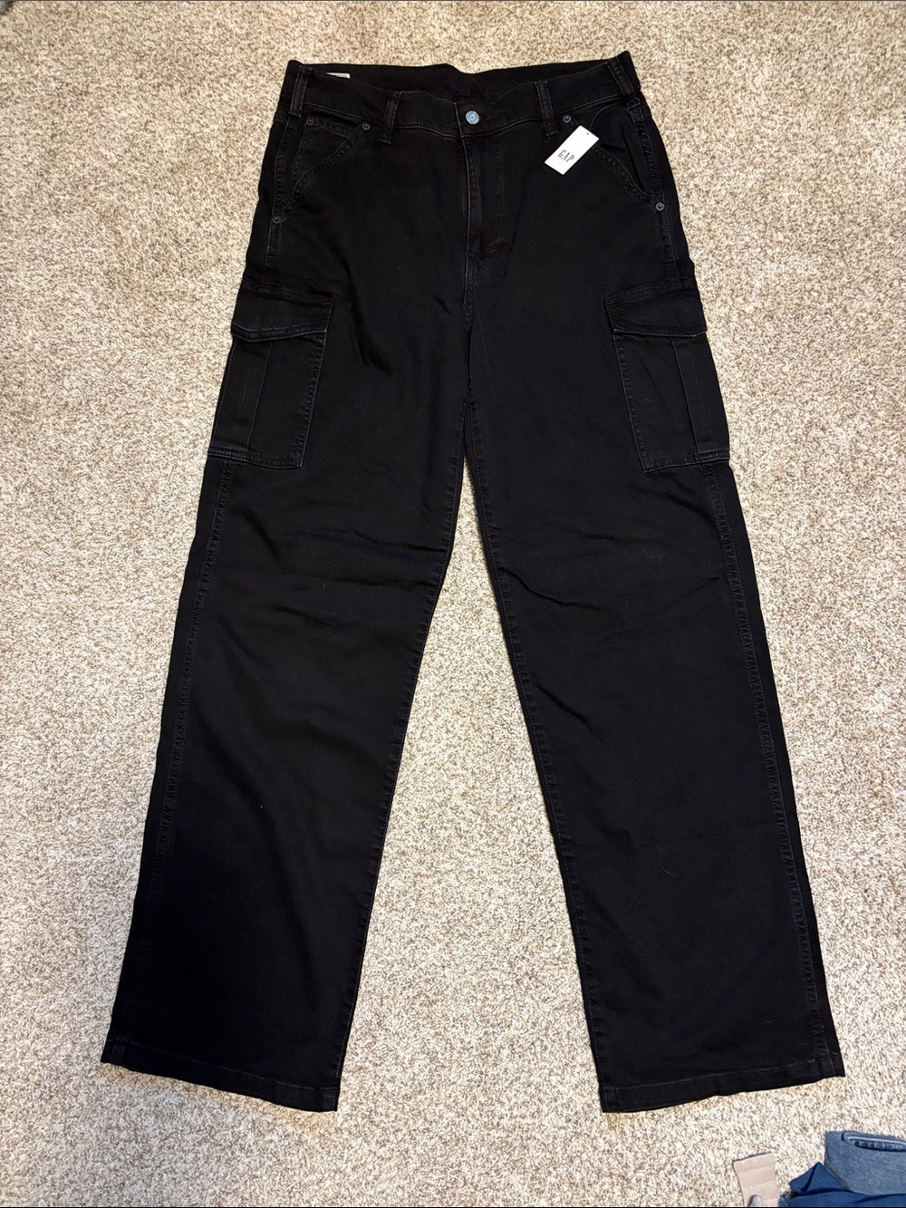GAP Black Cargo Pants with Utility Pockets